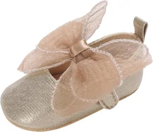 Summer Children Infant Toddler Shoes Girls Sports Flat Bottom Round Toe Ribbon Bow Hook Loop Baby First alker