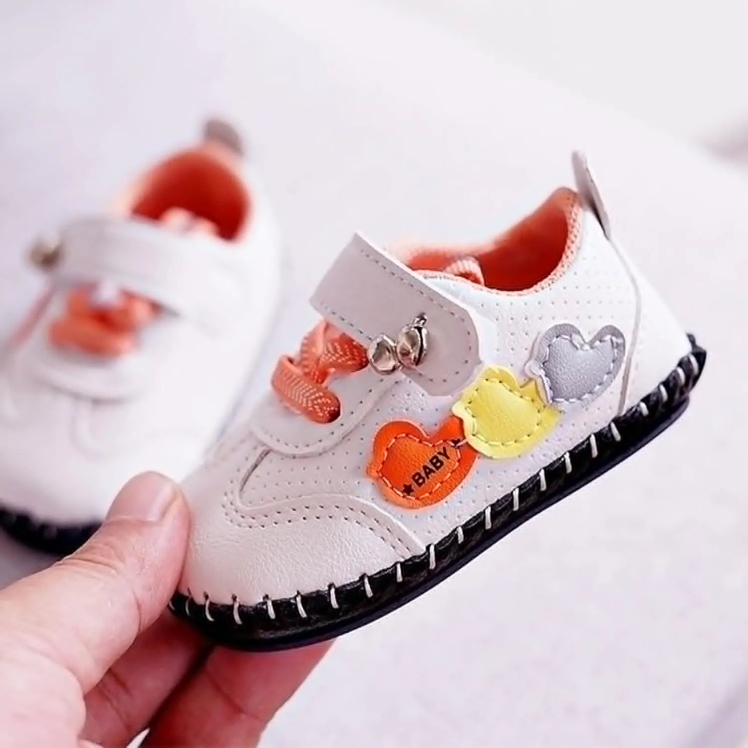 Summer Shoe Rubber Sole PU Leather Mesh Infant Toddler Outdoor Shoes Infant Sandal