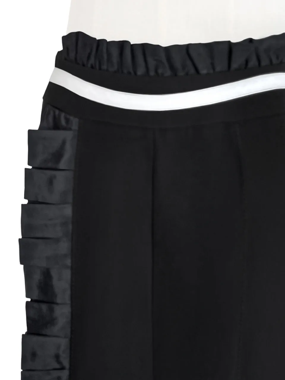 Surprise Sale! Classic Black High Waisted Tailor Ruffle Shorts