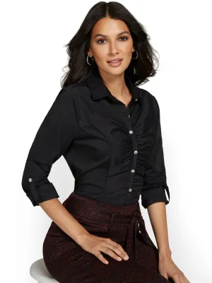 Tall Ruched-Front Madison Shirt