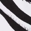 Tie-Neck Flutter-Sleeve Zebra-Print Top