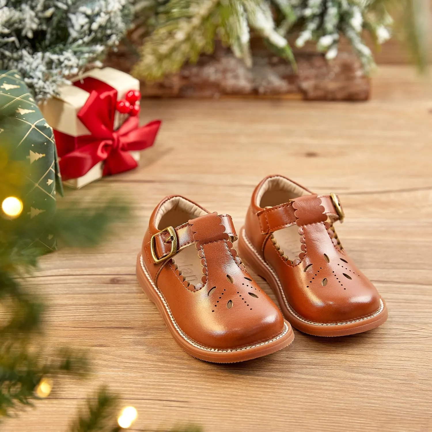 Todder Little Girls Oxford Shoes Mary Jane T-Strap School Uniform Party Dress Flat Shoes