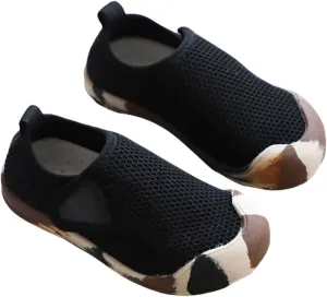 Toddler Baby Boy Girl Shoes Breathable Shoes Baotou Sneakers Mesh Baby Soft Sole Fashion Tie Shoes for Little Girls