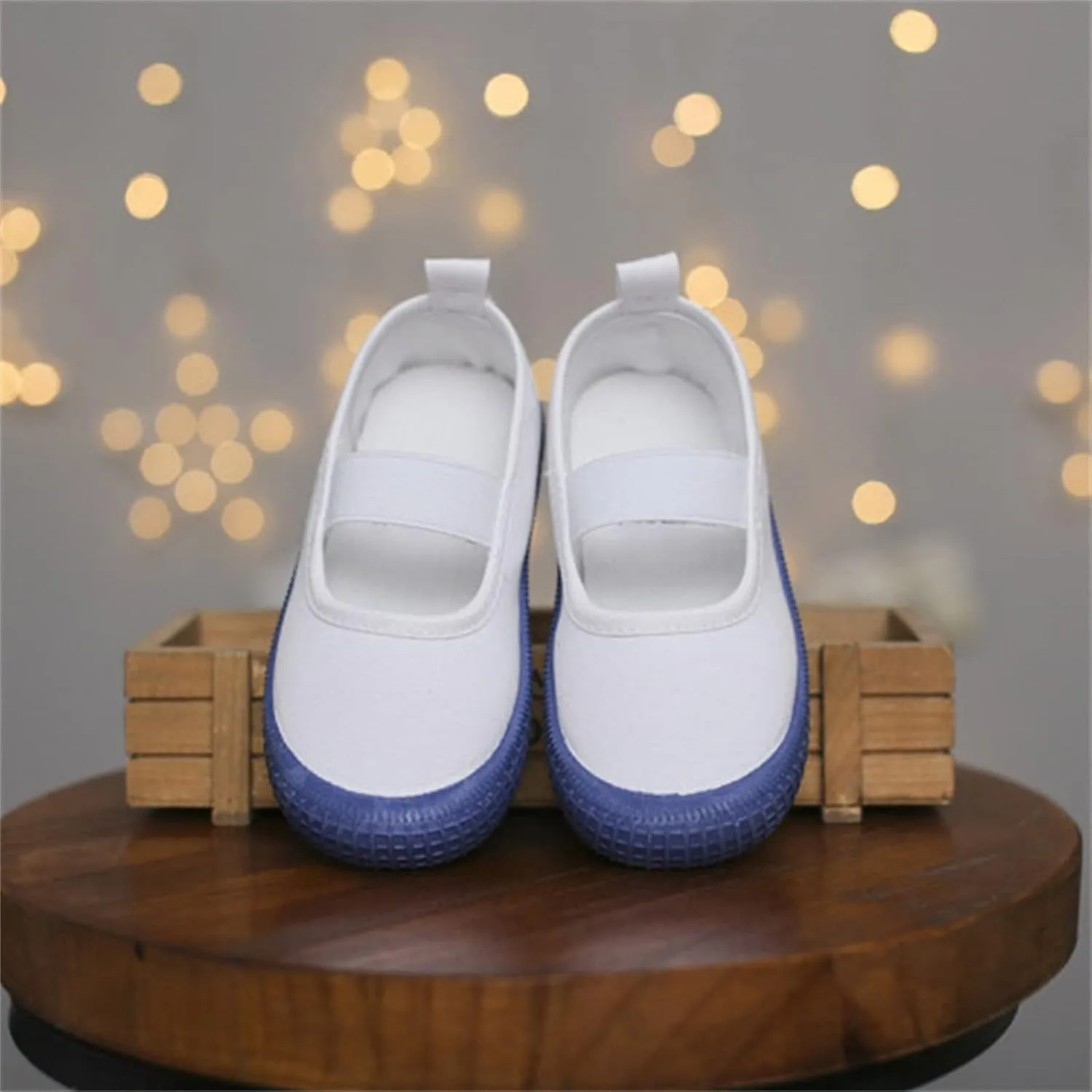 Toddler Baby Boy Girl Shoes Flat Shoes Bao Head One Foot Off Girl Canvas Shoes Baby Soft Sole Casual Shoes Girl Buts