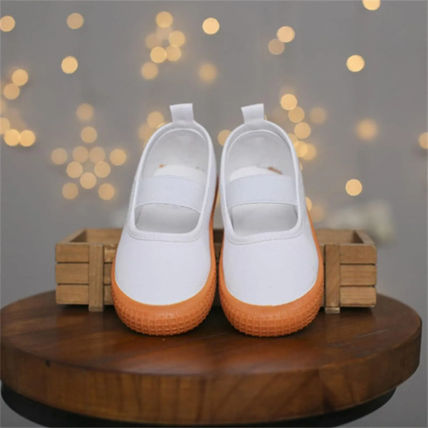 Toddler Baby Boy Girl Shoes Flat Shoes Bao Head One Foot Off Girl Canvas Shoes Baby Soft Sole Casual Shoes Girl Buts