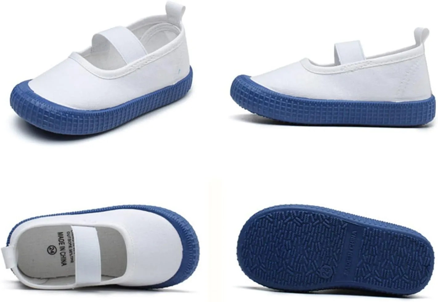 Toddler Baby Boy Girl Shoes Flat Shoes Bao Head One Foot Off Girl Canvas Shoes Baby Soft Sole Casual Shoes Girl Buts