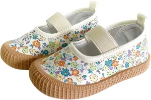 Toddler Baby Boy Girl Shoes Flat Shoes Bao Head One Foot Off Girl Canvas Shoes Baby Soft Sole Girls Youth Running Shoes