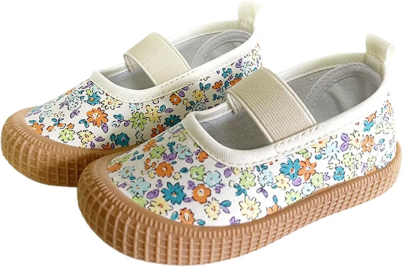 Toddler Baby Boy Girl Shoes Flat Shoes Bao Head One Foot Off Girl Canvas Shoes Baby Soft Sole Girls Youth Running Shoes