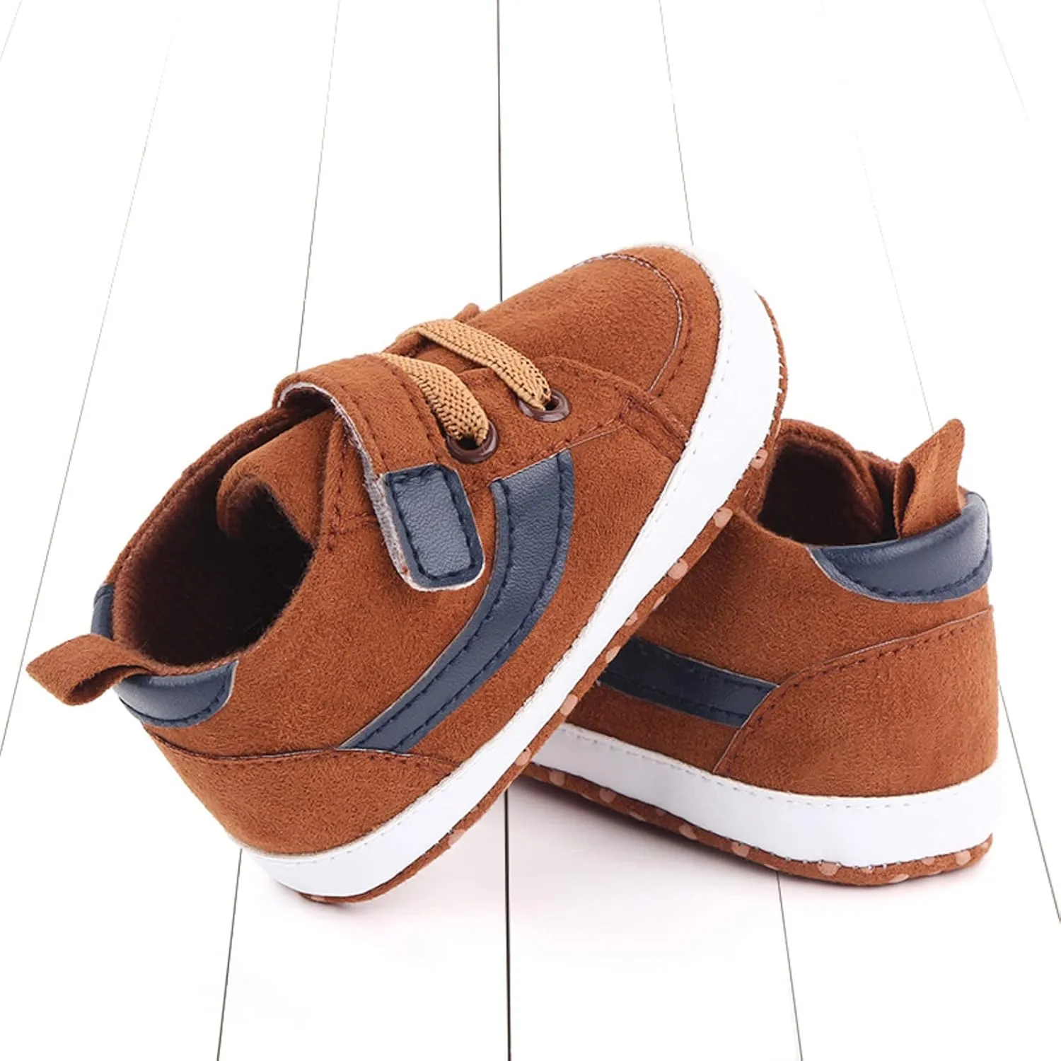 Toddler Baby Boys Girls High Tops Ankle Sneakers Infant Newborn Prewalker Soft Anti-Slip Sole occasins Shoes