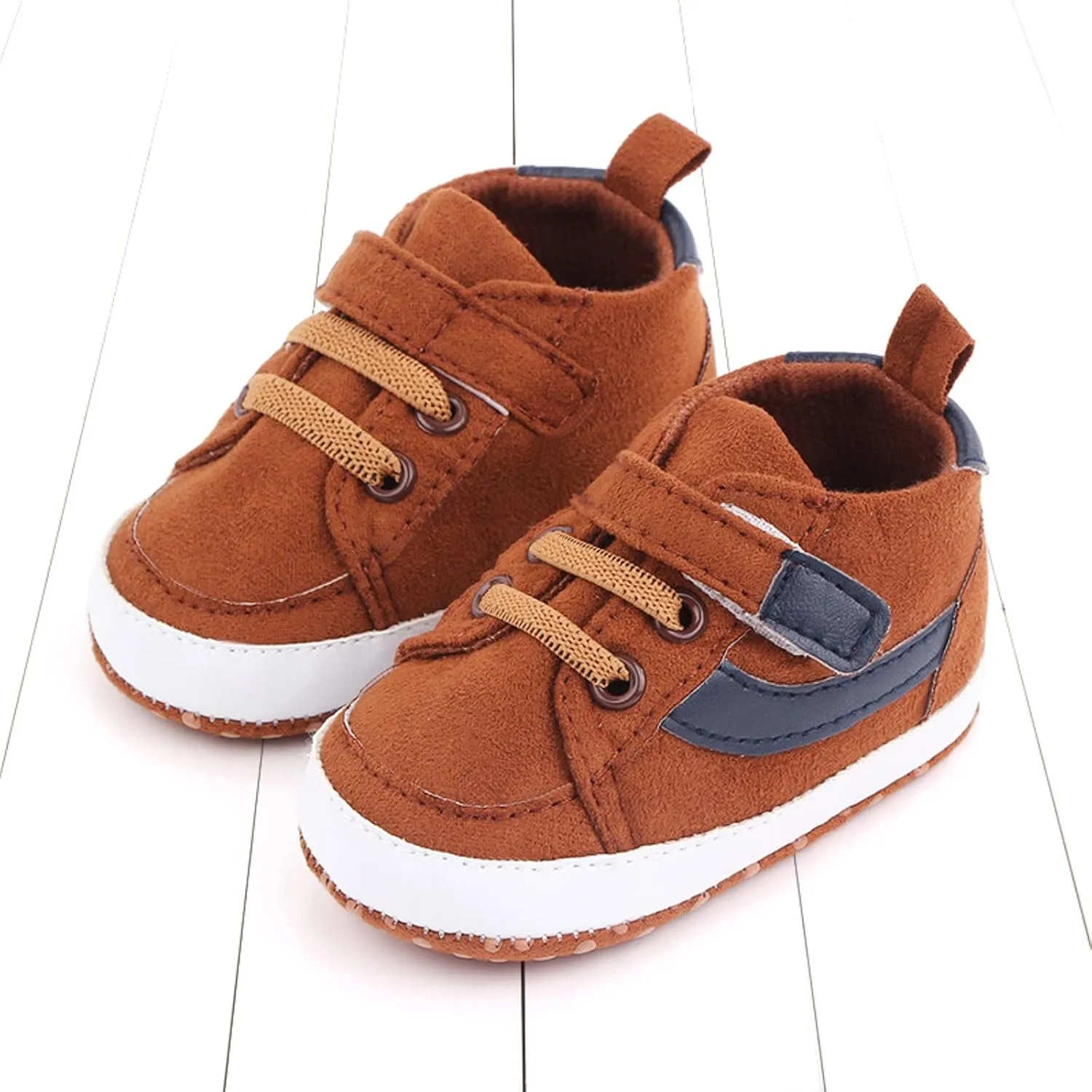 Toddler Baby Boys Girls High Tops Ankle Sneakers Infant Newborn Prewalker Soft Anti-Slip Sole occasins Shoes