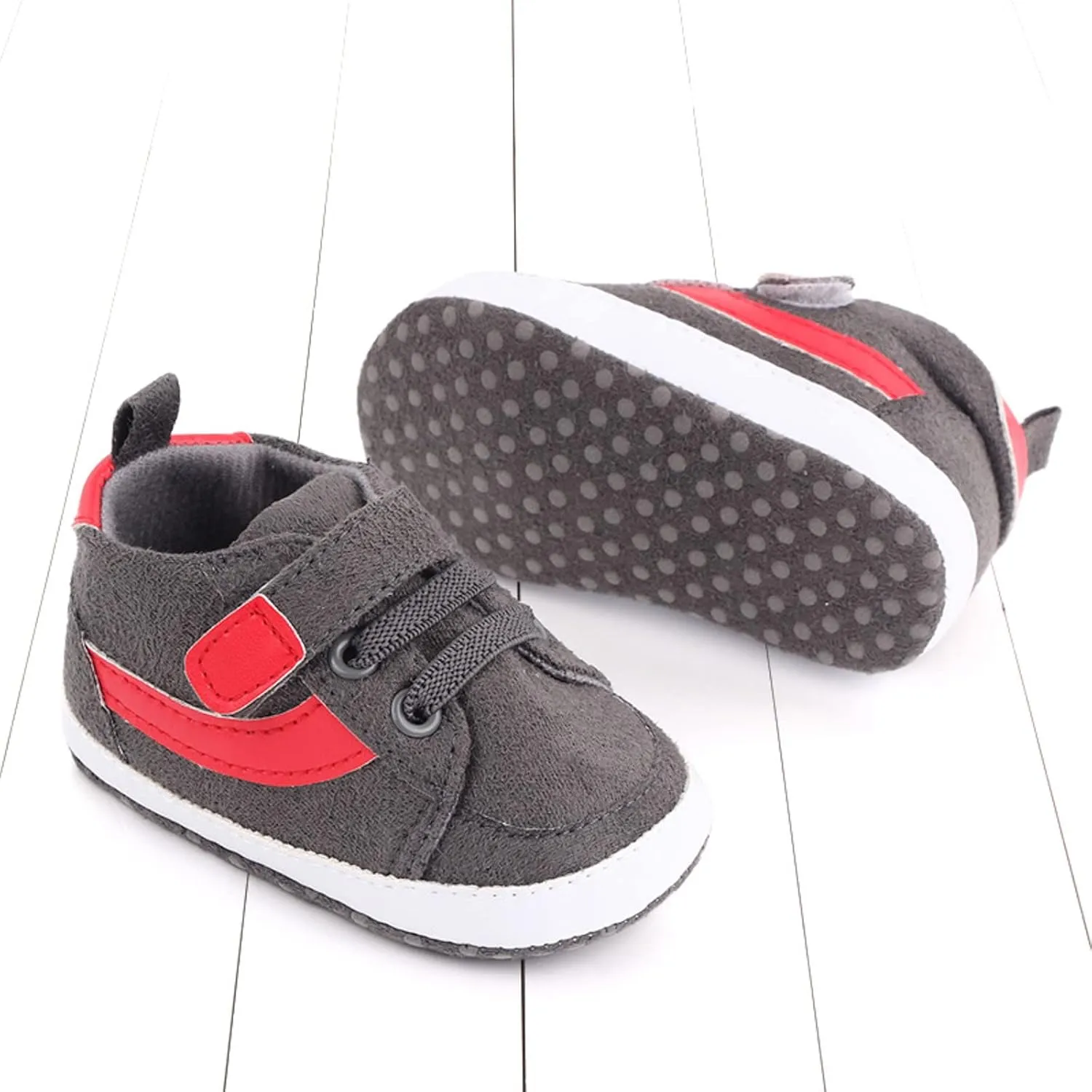 Toddler Baby Boys Girls High Tops Ankle Sneakers Soft Anti-Slip Sole occasins Infant Newborn Prewalker Shoes