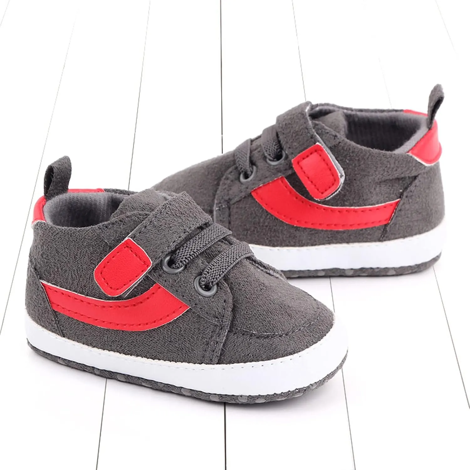 Toddler Baby Boys Girls High Tops Ankle Sneakers Soft Anti-Slip Sole occasins Infant Newborn Prewalker Shoes