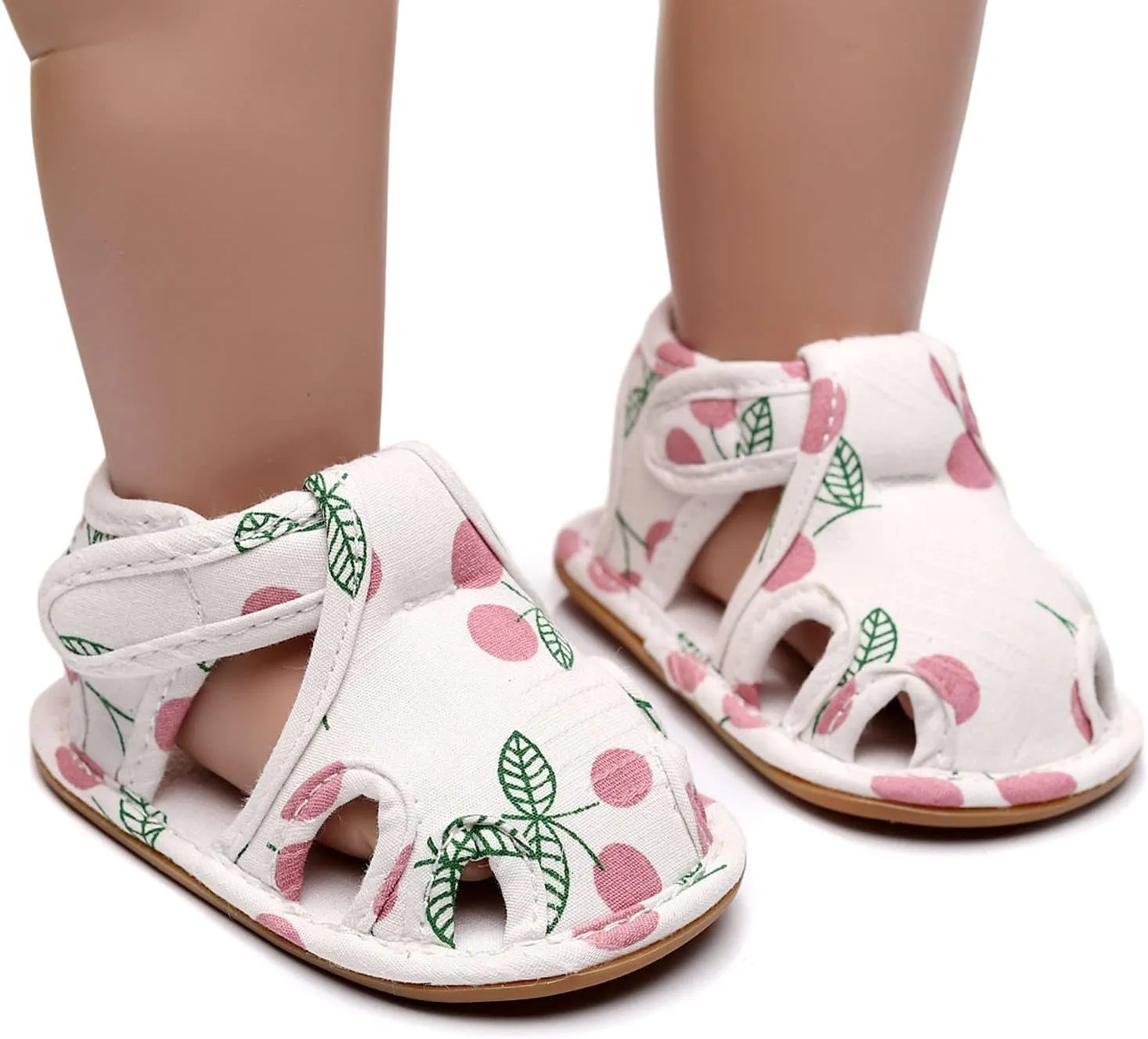 Toddler Baby Boys Girls Sandals Soft Sole Non Slip Toddler Prewalker Crib Floor Shoes Summer Outdoor Walking Shoes (Pink-03#WER, 0Months)