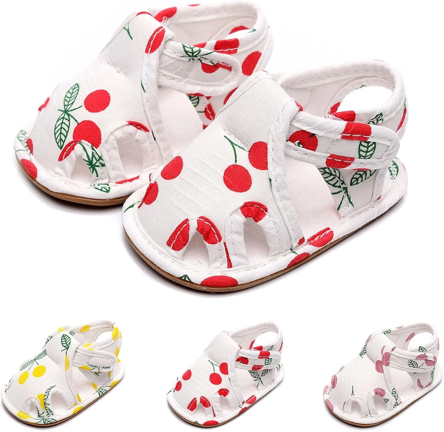 Toddler Baby Boys Girls Sandals Soft Sole Non Slip Toddler Prewalker Crib Floor Shoes Summer Outdoor Walking Shoes (Pink-03#WER, 0Months)