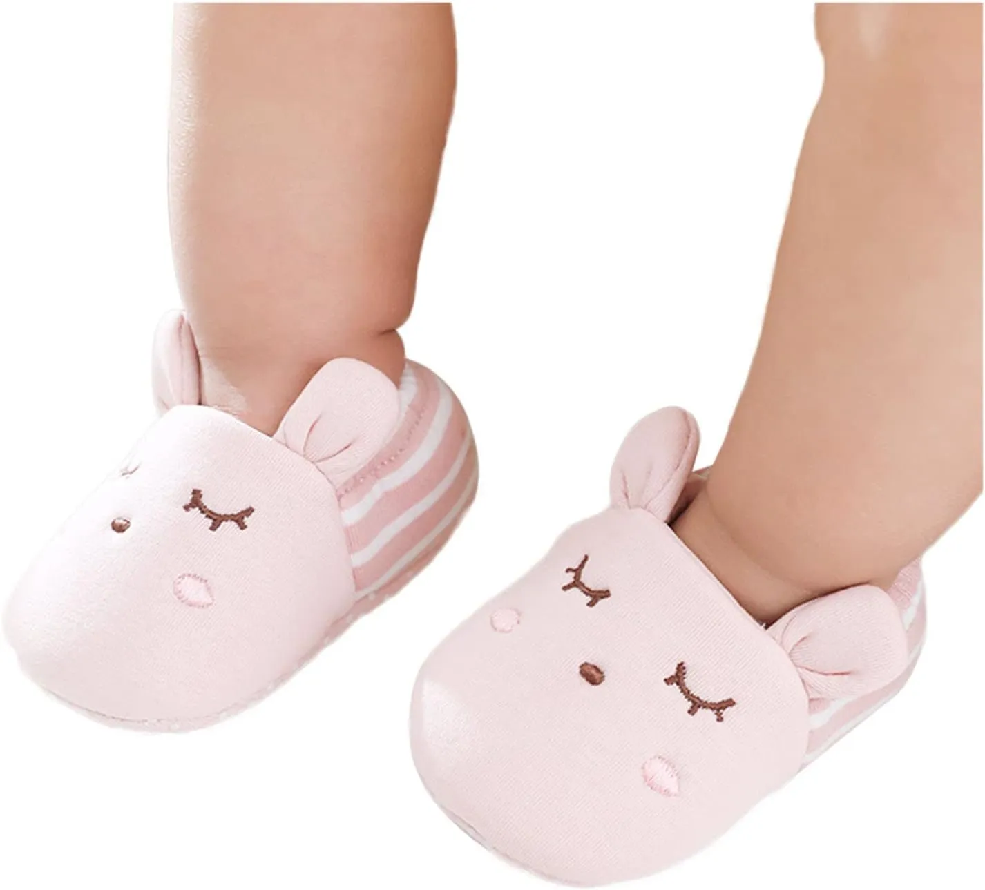 Toddler Baby Ear Sock Cotton Slippers Boys Girls Soft Non-slip House Floor Shoes Infant First Wailing Slipper