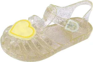 Toddler Baby Girls Sandals Shoes Cute Fruit Jelly Colors Hollow Out Flats Non-slip Soft Sole Beach Sandals Shoes D-490 Yellow 13