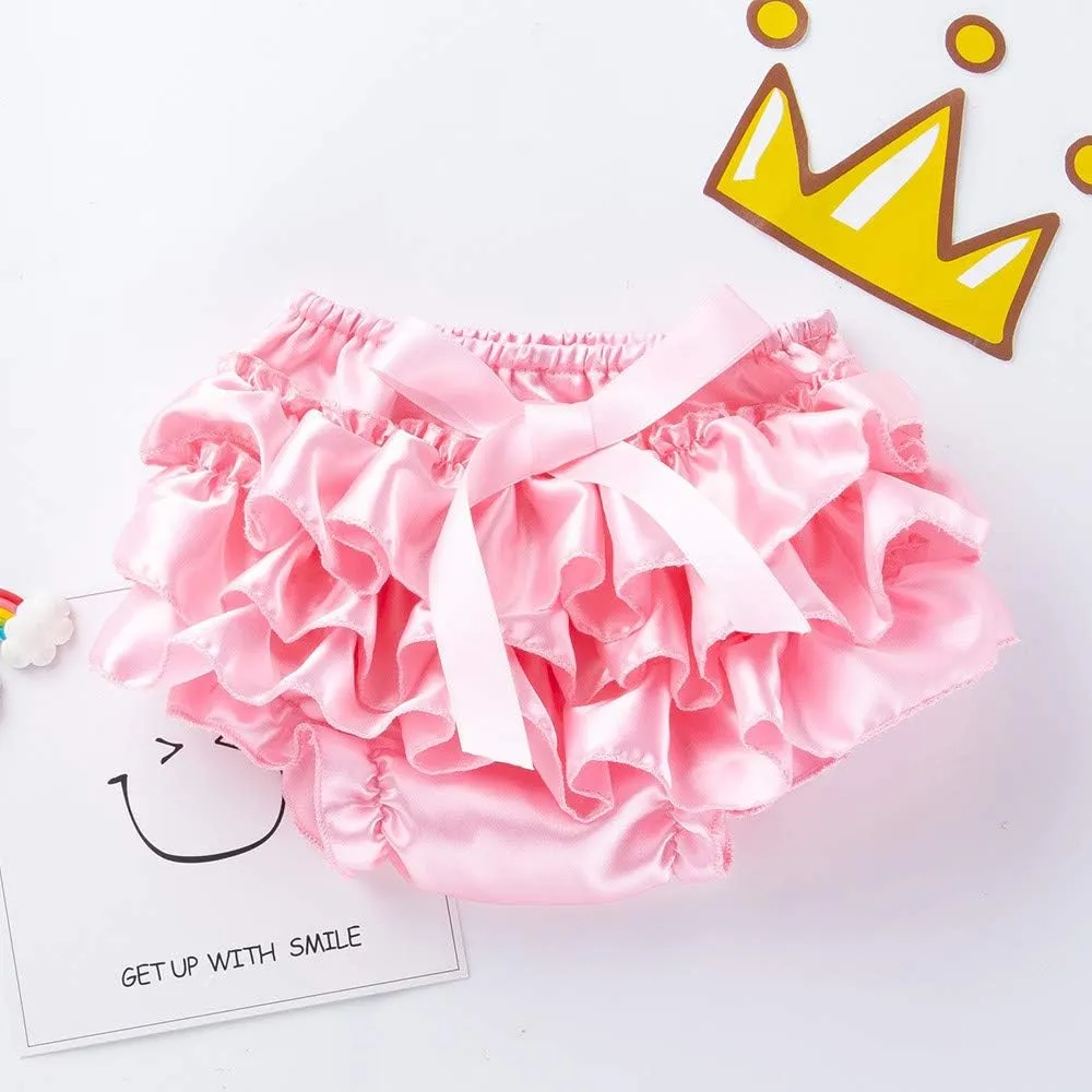 Toddler Baby Infant Girl Bowknot Ruffle Nappy Underwear Panty Baby Shoes