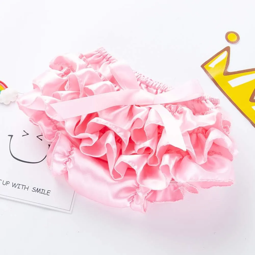 Toddler Baby Infant Girl Bowknot Ruffle Nappy Underwear Panty Baby Shoes