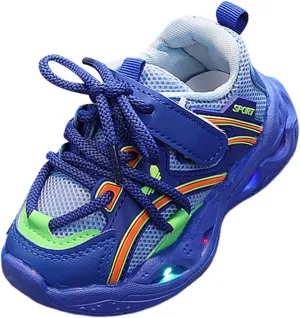 Toddler Baby LED Light Shoes Kids Boys Girls Non Slip Breathable Wide Mesh Sneakers Fashion Casual Sports Shoes