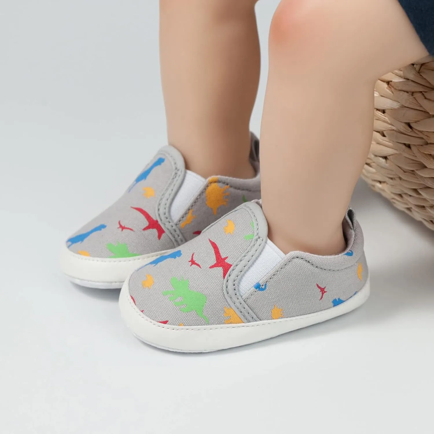 Toddler Baby Shoes Girl Boy Toddler Shoes Printed Dinosaur and Infants Kids Baby Shoes 6-24 Months