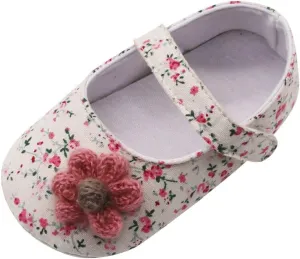 Toddler Casual Shoes Soft Flowers Printing Single Girls Prewalker Sole Baby Shoes Applique Baby Shoes Baby Sneakers
