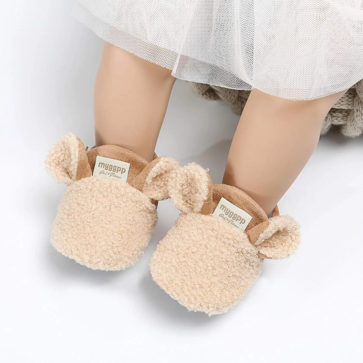 Toddler Cute Slippers Baby Warm Winter Cute Cartoon Animal Shape Shoes 0 to 18 Months Children Soft Sole Slippers