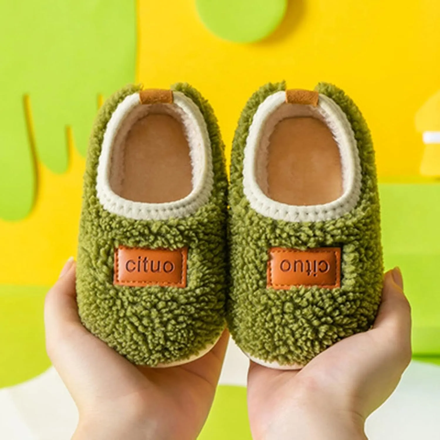 Toddler Girl Cute Shoes Childrens Girl Cotton Shoes Solid Color Fashion Soft Sole Winter Soft Bottom Walking Shoes