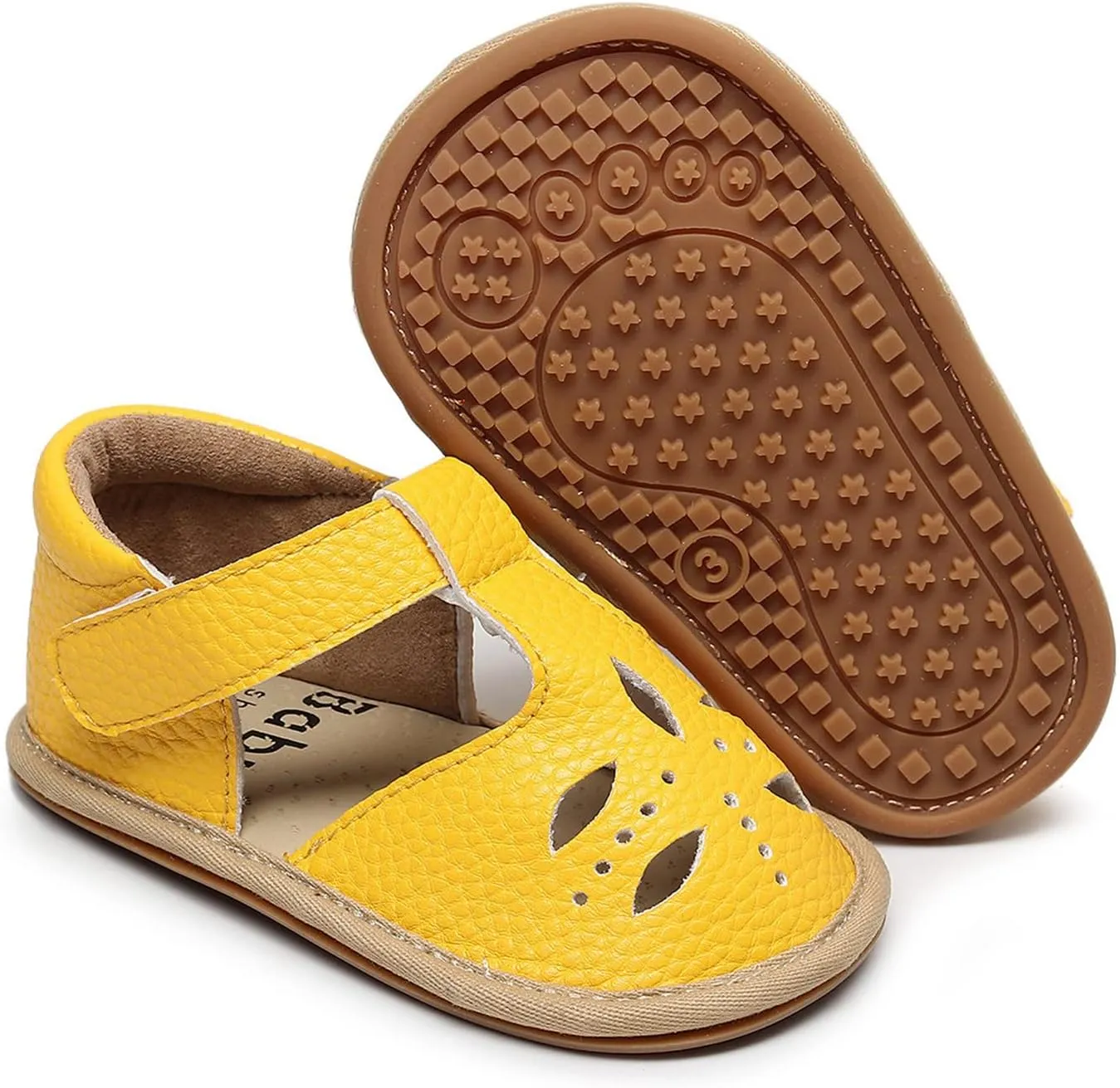 Toddler Girls Boys Sandals Summer Beach Hollow Out Flat Sandals Soft Anti-Slip Rubber Sole First Walker Crib Shoes