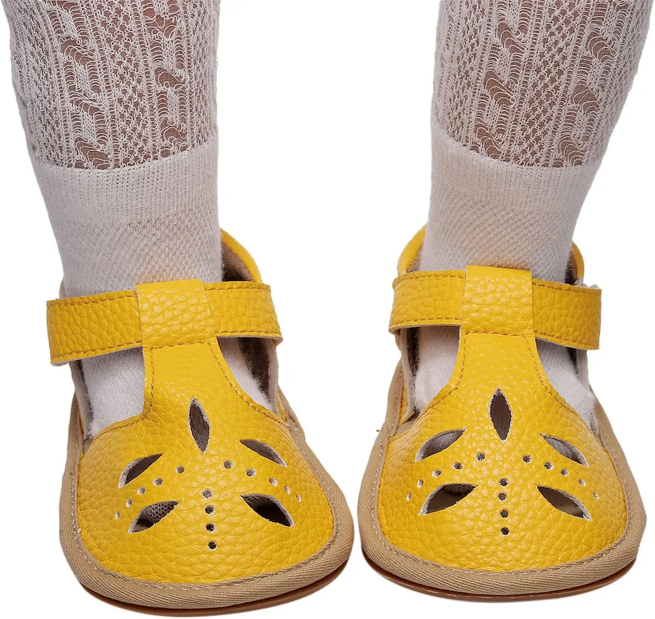 Toddler Girls Boys Sandals Summer Beach Hollow Out Flat Sandals Soft Anti-Slip Rubber Sole First Walker Crib Shoes