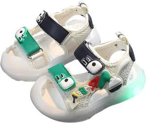Toddler Kids Baby Girls Boys Sandals Girls Shoes Soft Sole Colorful Bright Light Baotou Sandals Non Boys Slides Size 5