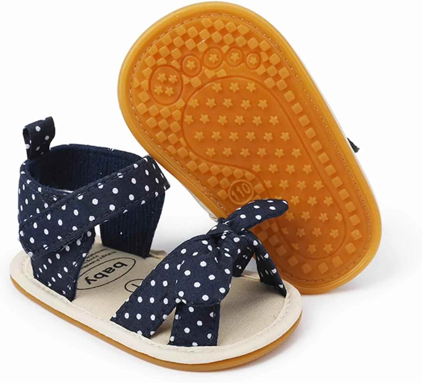 Toddler Kids Infant Girls Dots Prints Bowknot Dots Prints Princress Shoes Soft Sole The Floor Barefoot Non Slip First Walkers Prewalker Shoes Girl Water Shoes Size 6