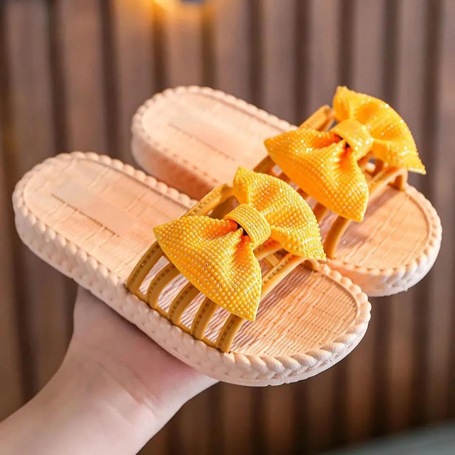 Toddler Kids Infant Girls Soild Bowknot Princress Shoes Soft Sole Non Slip First Walkers Size 3 Sandals for Girls