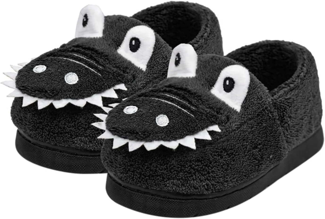 Toddler Slippers Winter Girl Boy Cute Dinosaur House Slipper Kids Warm Fuzzy Slippers Soft Plush Indoor Baby Shoes
