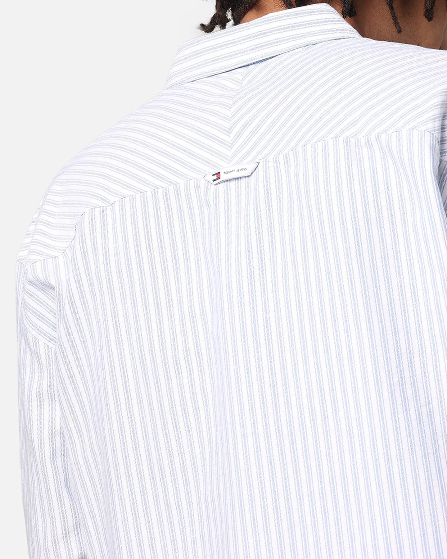 Tommy Jeans TJM Stripe Classics Button Up Shirt Coastal Cobalt