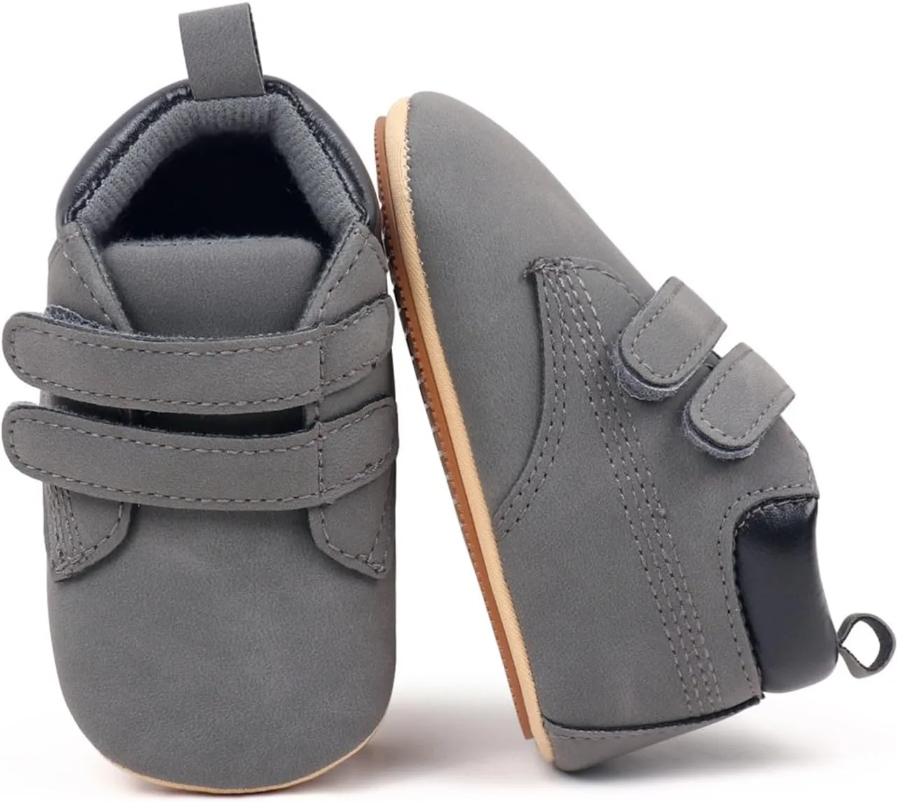 Unisex Baby Girls Boys High-top Shoes, Newborn Infant Anti-Slip Soft Sole First Walking Kids Motion Plus Sneaker