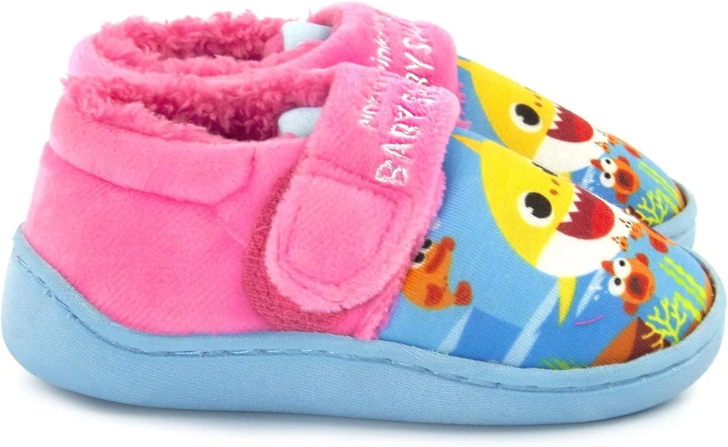 Vanilla Underground Pinkfong Baby Shark Slippers Girls Kids Pink Song Strap House Shoes