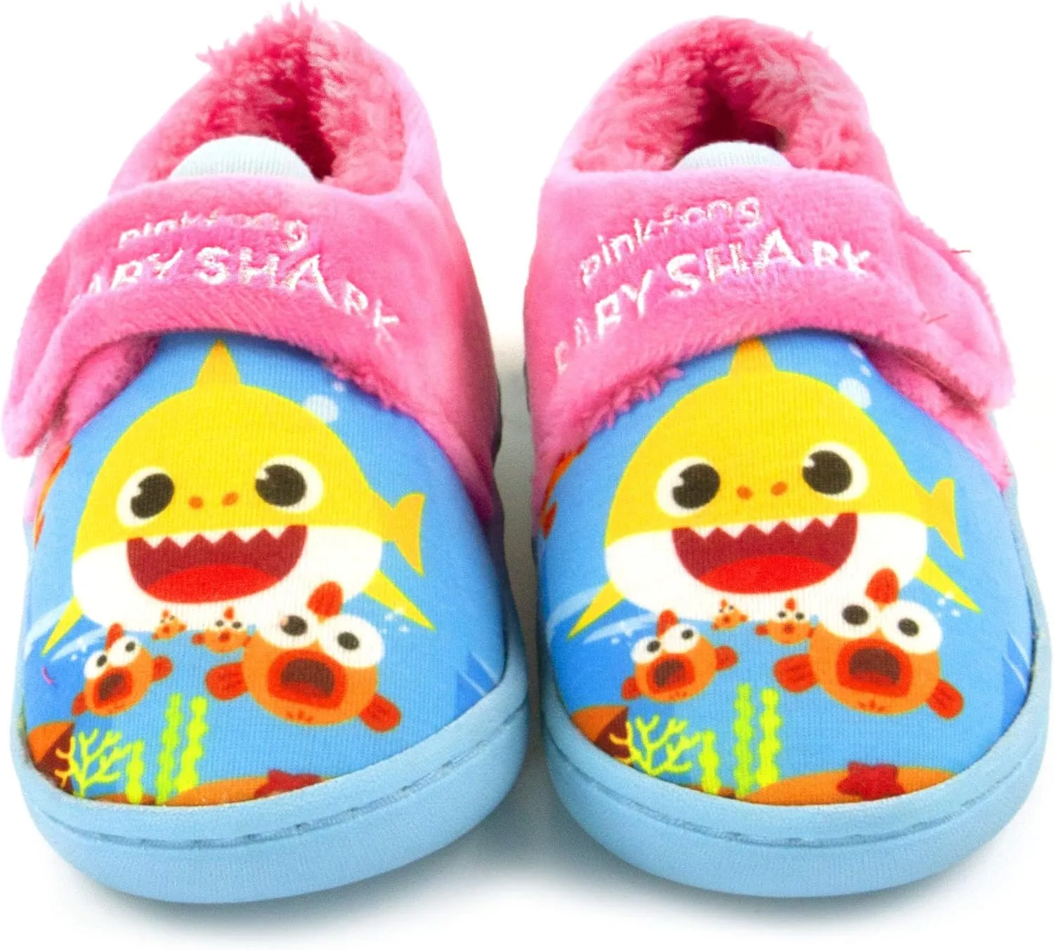 Vanilla Underground Pinkfong Baby Shark Slippers Girls Kids Pink Song Strap House Shoes