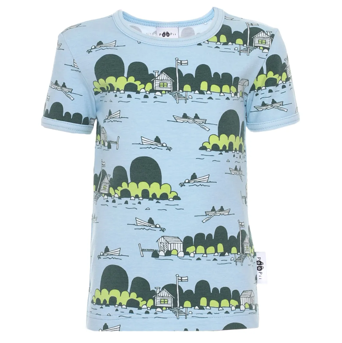 Visa short sleeve shirt- light blue archipelago