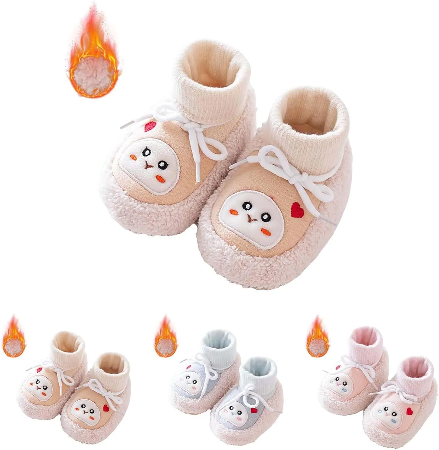Walking Shoes Winter Infant Toddler Shoes Boys Girls Baby Shoes Soft Sole Slip On Shoes Cute Lightweight Breathable