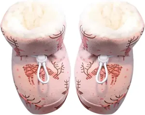 Warm Furry Baby Boots 2024 New Warm Cozy Fleece Baby Booties Winter Snow Anti Slip Soft Sole Warm Baby 6 Months Shoes