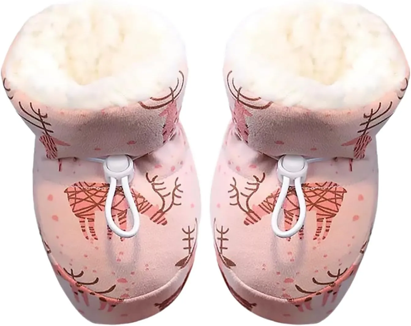 Warm Furry Baby Boots 2024 New Warm Cozy Fleece Baby Booties Winter Snow Anti Slip Soft Sole Warm Sock Shoes