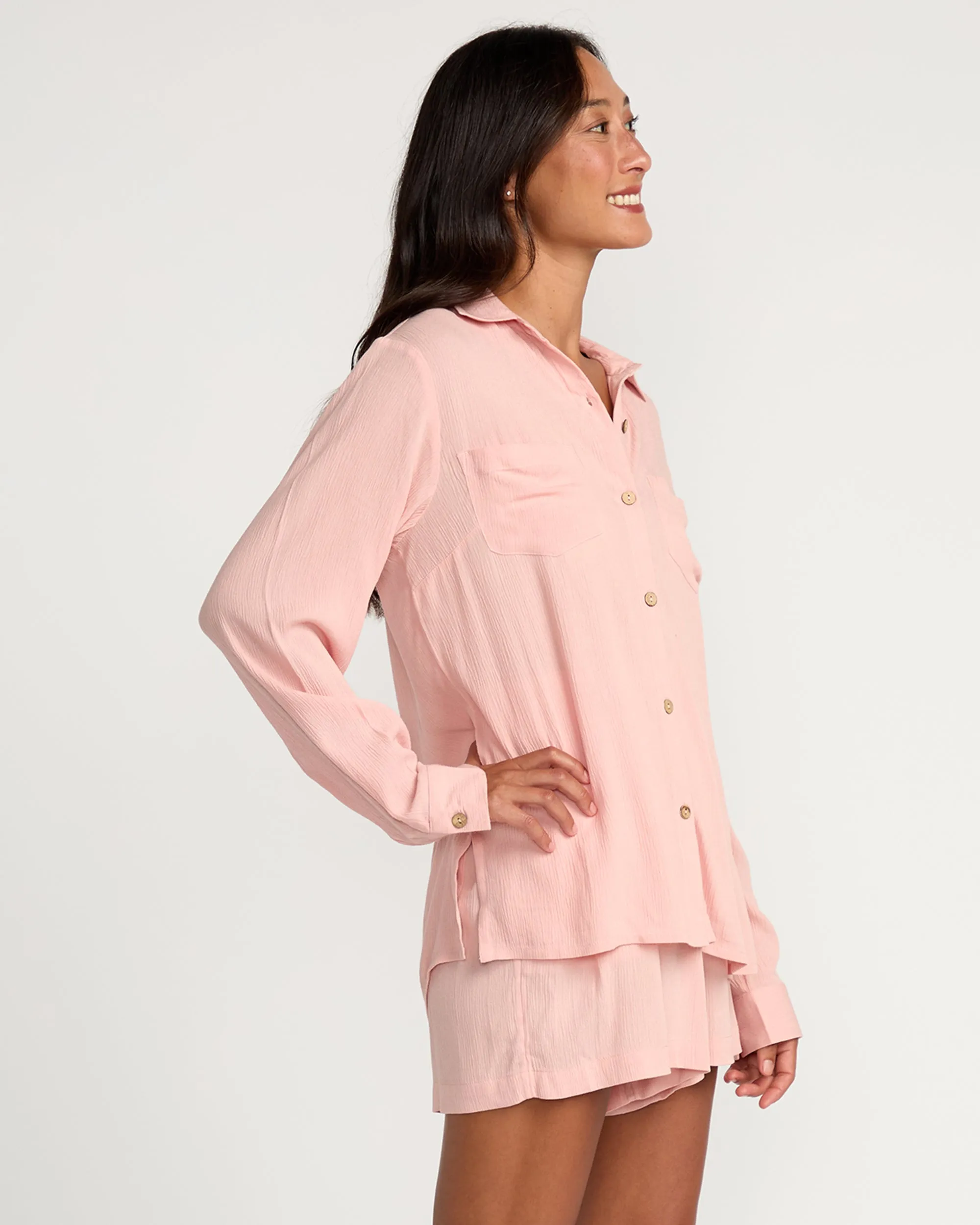 Womens Castaway Oversized Top - Royal Hawaiian