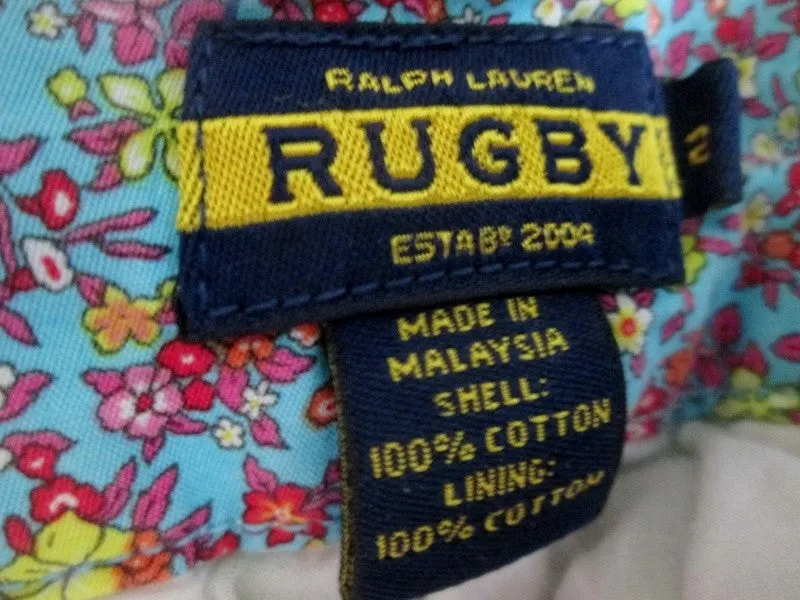 Womens RALPH LAUREN RUGBY Dress Casual Cotton SHORTS MADRAS PLAID 2