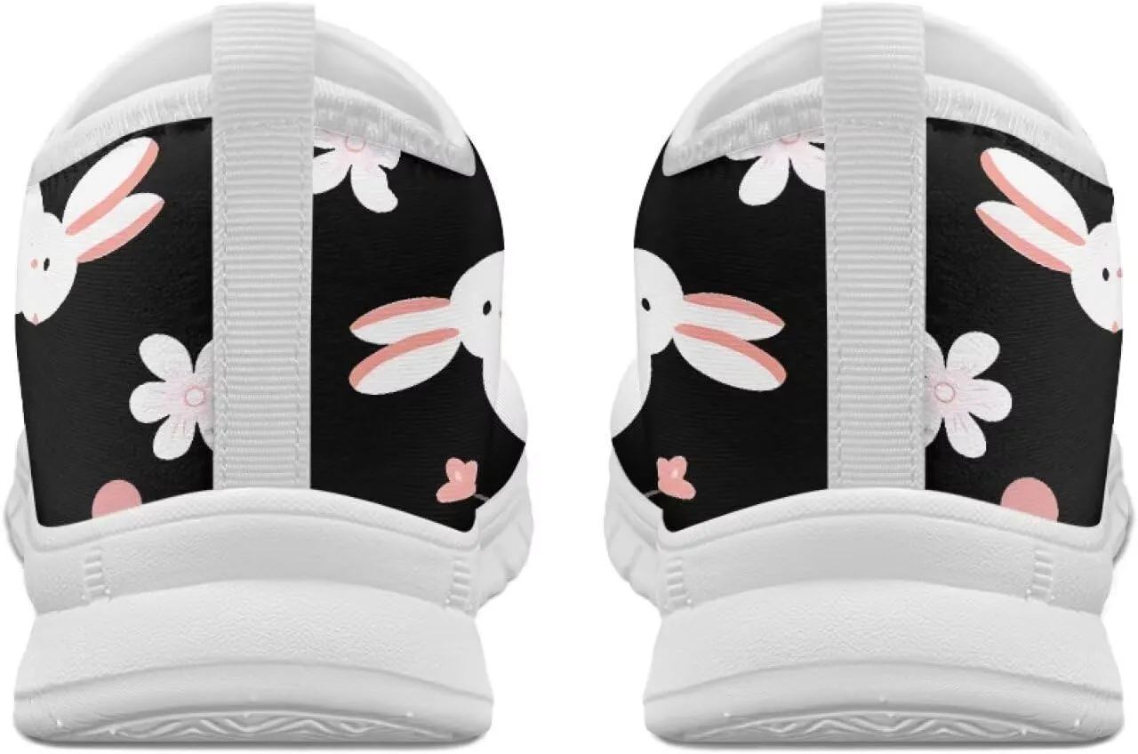 Women's Walking Shoes Cushion Athletic Jogging Shoe Casual Anti-Slip Tennis Sneakers for Outdoor Hiking Size 5.5-11.5 White Sole