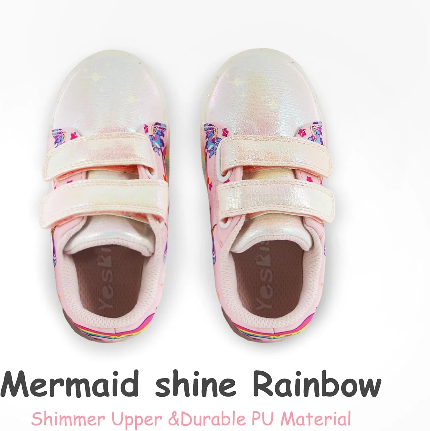 YESKIS Boys Girls Light Up Sneakers LED Flashing Canvas Shoes Vivaki Cartoon Barefoot Walking Tennis Shoes for Toddler Little Kid